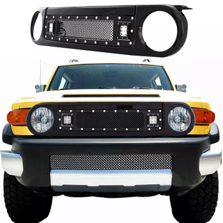 Exterior Accessories Front Grille with LED Lights for FJ Cruiser 2007-2020