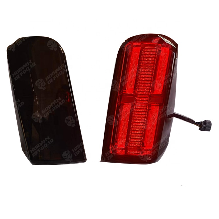 4X4 Car Light LED Led Tail Lamp Rear Lights with Stop Signal Function RedSmoke Cover For Triton L200 2015+