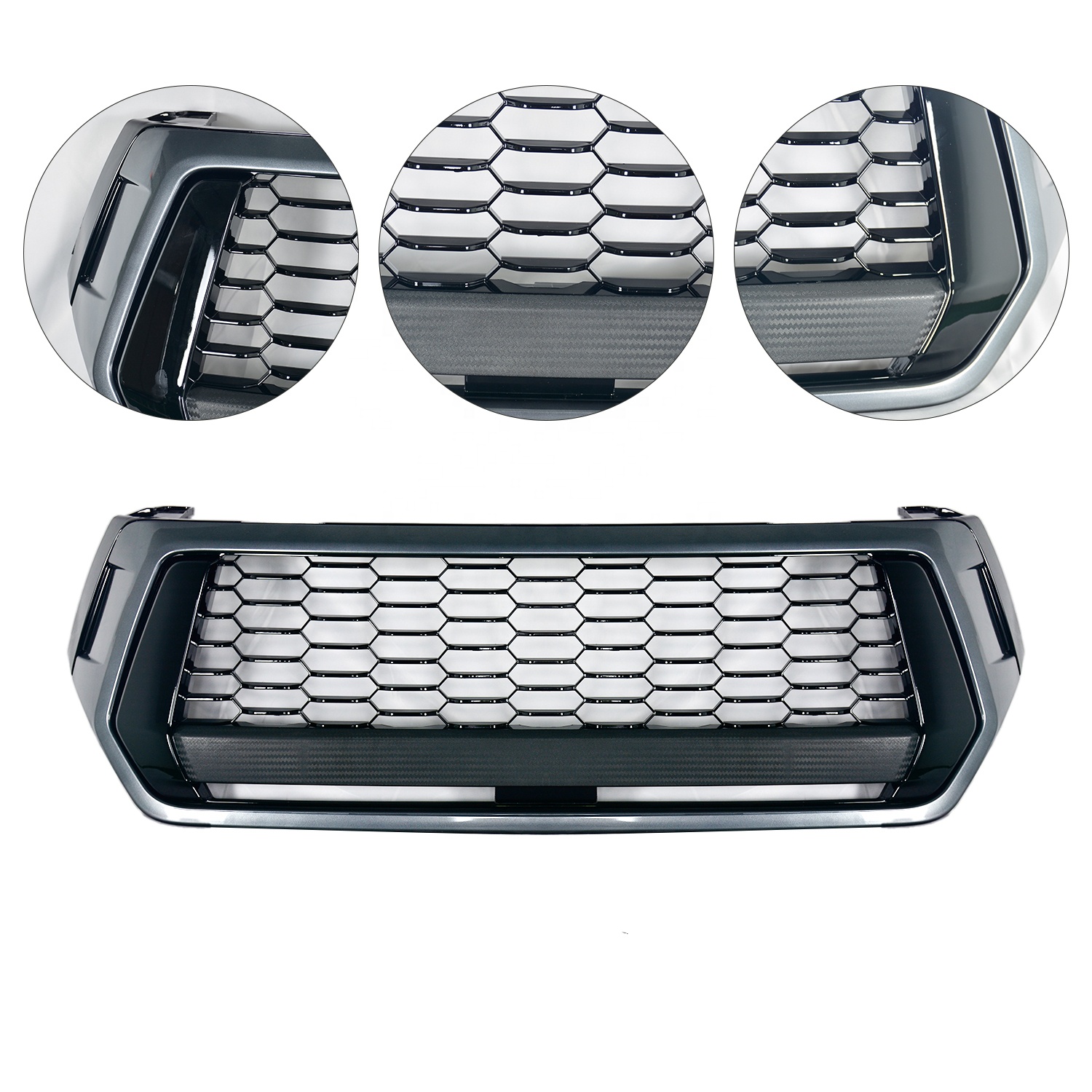 HW 4X4 Pickup Car Accessories Front Mesh Grille For Hilux Rocco 2018-2020
