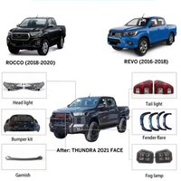 Pickup 4x4 Car Accessories Body Kits Facelift For Hilux 2016+ To Tundra 2022