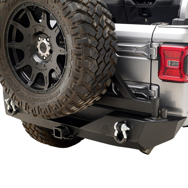 Rear Bumper w/Tire Carrier for Jeep Wrangler 2018+