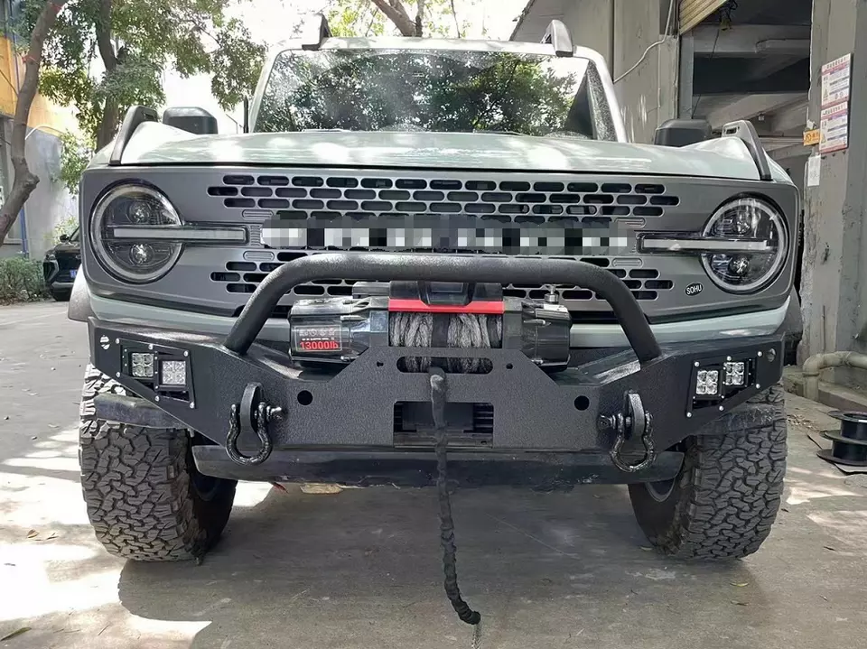 Front Bumper with LED Light for Bronco Bumper 2021 2022 Accessories 4x4