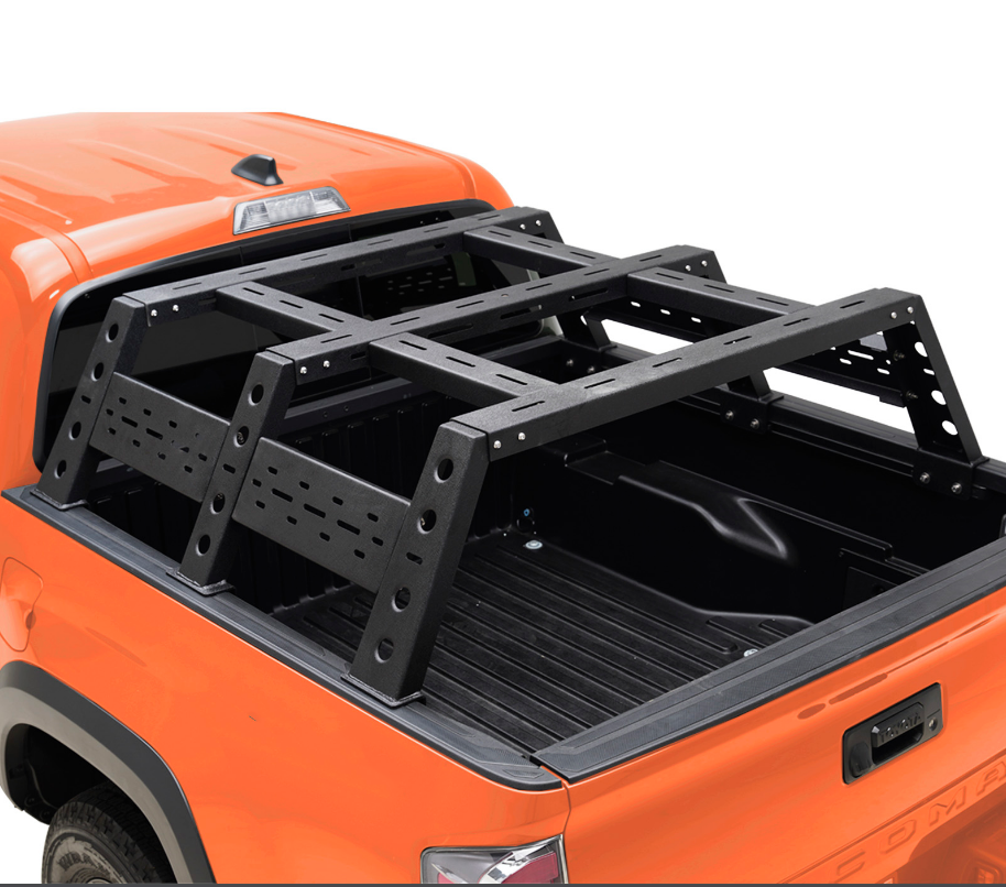 4X4 Accessories Offroad Parts Overland Bed Rack Rear Bed Rack Adjustable Height Rack System for Tacoma 2016-2021