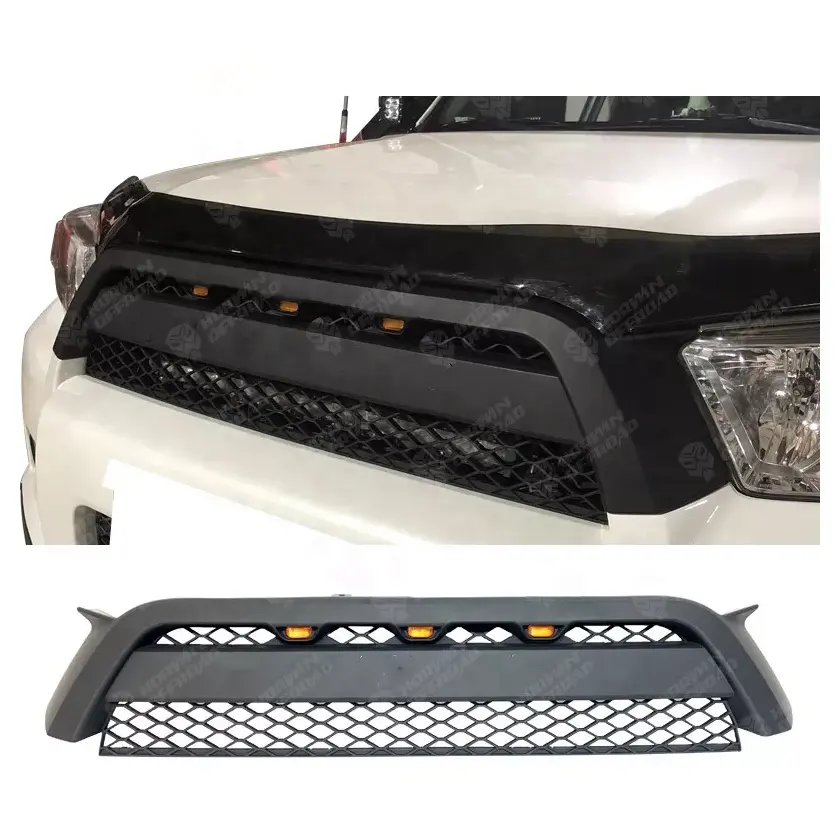 HW 4x4 Car Front Bumper Grill Capa Com Luz LED Âmbar Para TOYOTA 4Runner 2012-2015