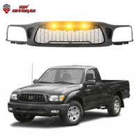 4x4 Car Exterior Accessories ABS Mesh Racing Car Grills Front Hood Bumper Grill with or without light For Tacoma 2001-2004