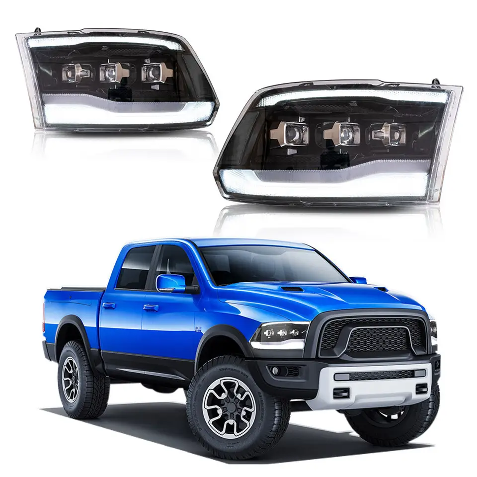 Carlamp LED Projector Headlights For Dodge Ram 2009-2018 