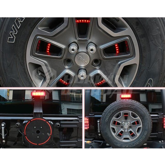 Spare Tire Brake Light (65 Leds) for Jeep Wrangler Jk