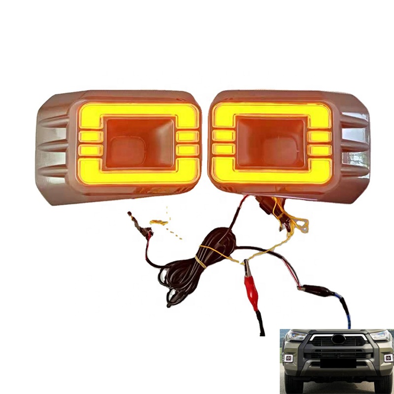 HW 4X4 Pickup Car Accessories DRL Day Running Lights For Hilux Revo 2021