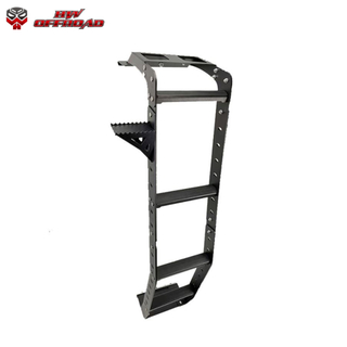 HW 4x4 Offroad Car Black Steel Tail Gate Ladder Rear Gate Ladder For 4Runner 2010-2022 Accessories