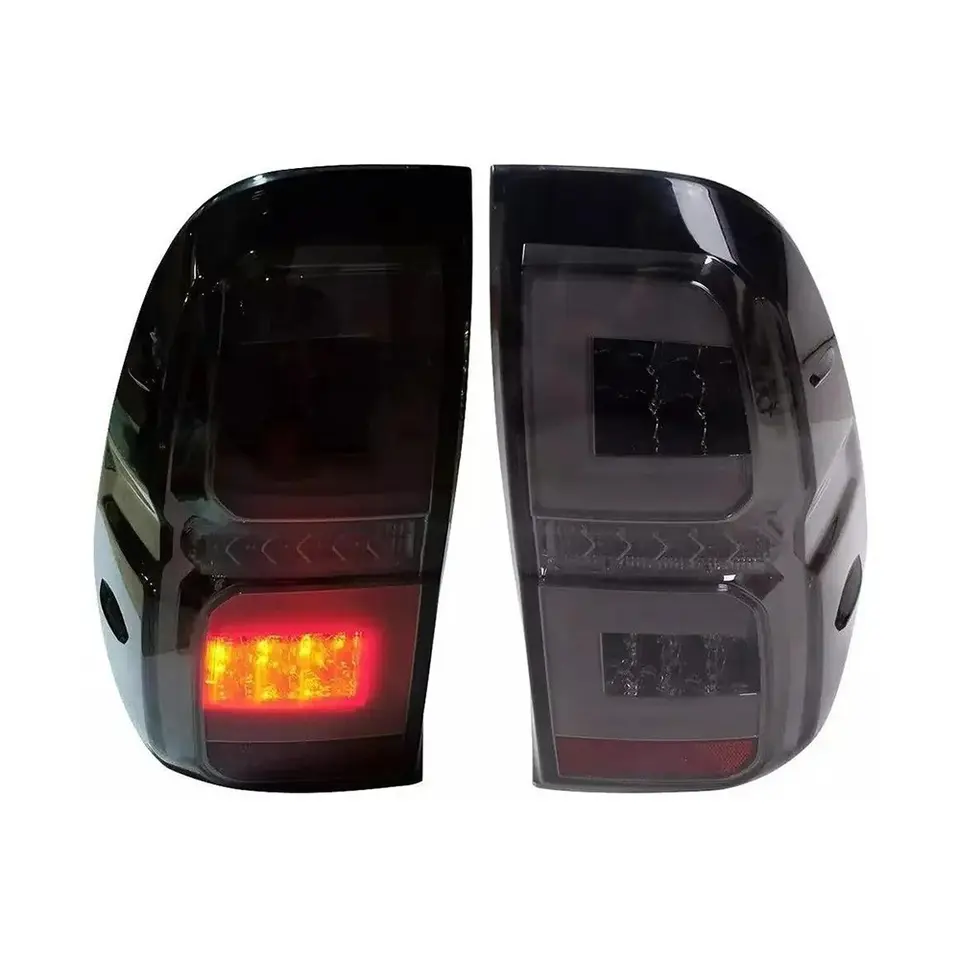 Exterior Accessories Smoke Black LED Tail Lamp Rear Light for Hilux 2016-2020