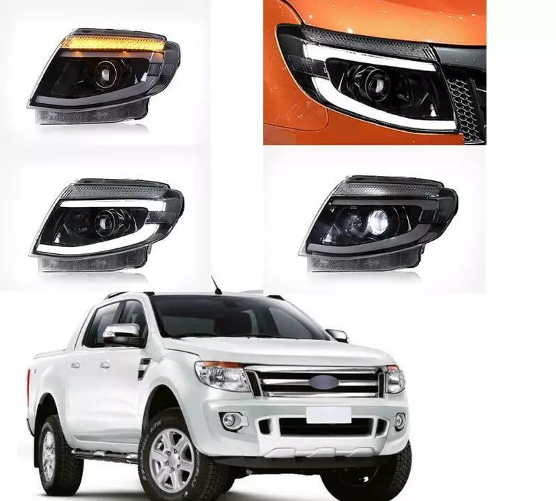 Car Headlamp Offroad 4x4 Pickup car exterior accessories LED Headlights For Ranger 2012 - 2015 T6