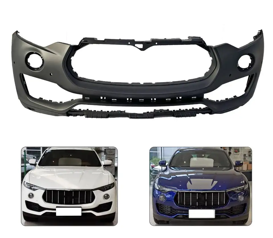 front bumper upgrade to Levante GTS performance 2022 style bumper with log lamp stand for Maserati Levante 16-On