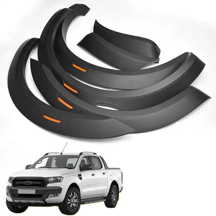 4x4 Offroad Parts Wheel Flares Fender Flares with Amber Led Lights for