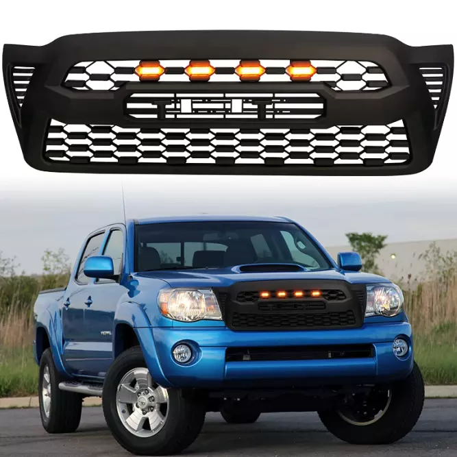 2005 - 2011 Grille with Led Lights Offroad 4x4 Pickup trucks car exterior accessories Front Grill For Tacoma