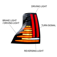 Car LED Tail Lamps Lights For Land Cruiser Prado 2010-2021