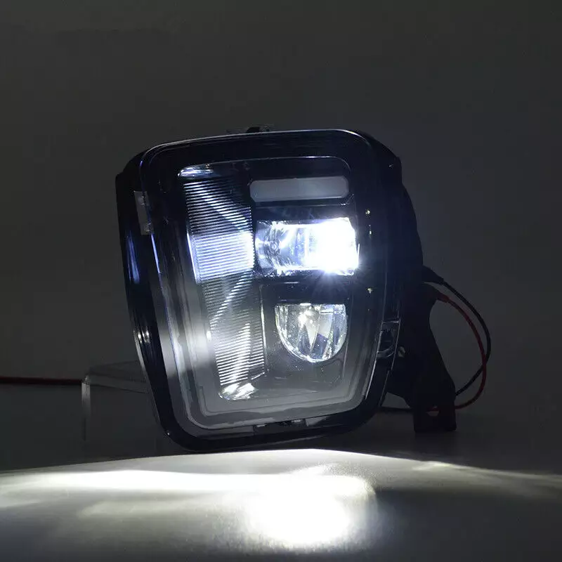 Pickup Accessories Car Bumper LED DRL Driving Fog Lights Lamp Assembly For Ram 1500 2013-2018