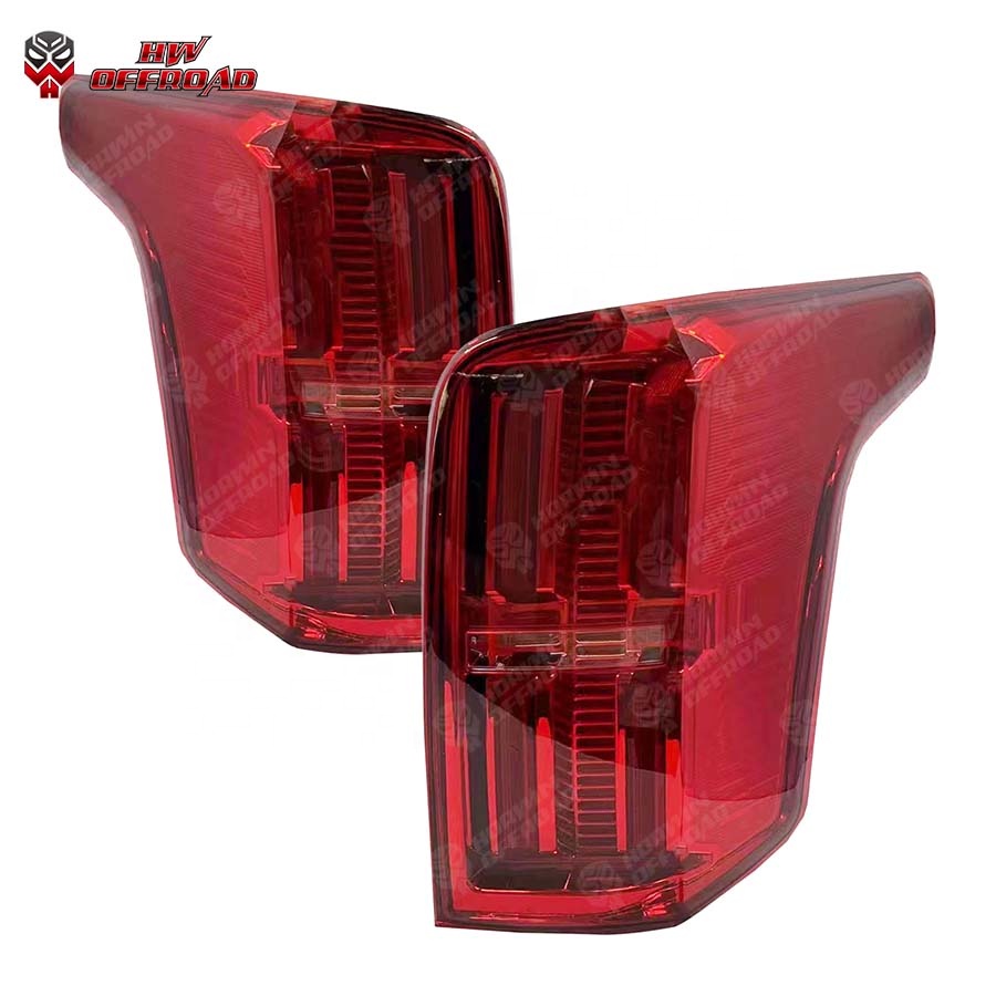 4X4 Car Light LED Led Tail Lamp Rear Lights with Stop Signal Function RedSmoke Cover For Triton L200 2015+