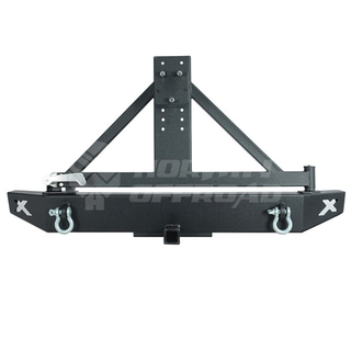 Rear Bumper with Spare Tire Carrier for Jeep Wrangler JK
