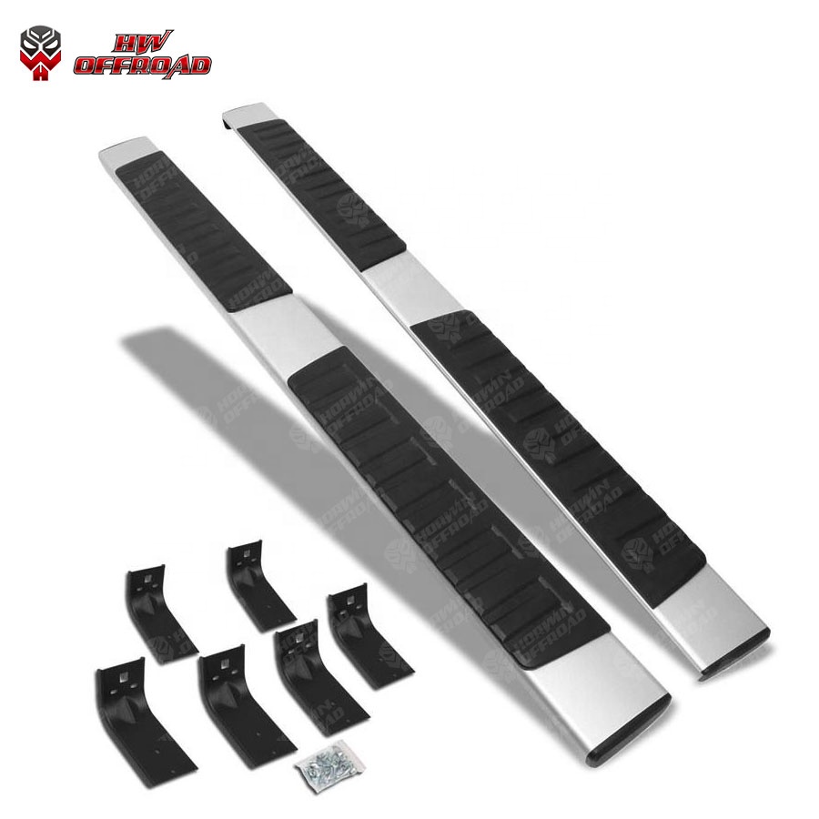 4x4 Car Accessories Good Quality Steel Crew Cab Silver Running Board Side Step For Ram 1500 2009-2018