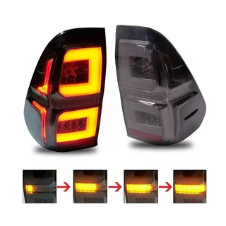 Exterior Accessories Smoke Black LED Tail Lamp Rear Light for Hilux 2016-2020
