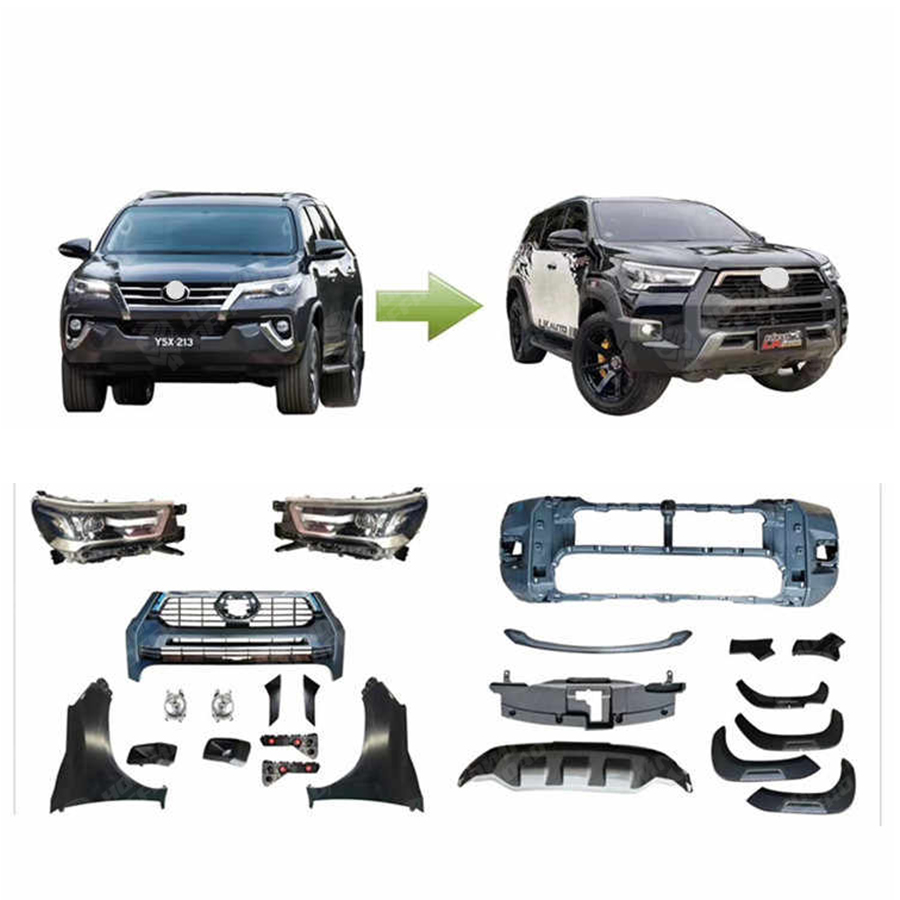 4x4 Offroad Car Upgraded Facelift Front Bumper Kit Bodykit for Hilux Revo 2021