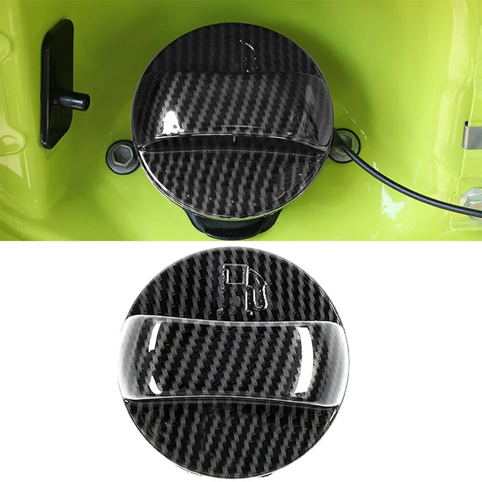 ABS Carbon Fiber Style Inner Oil Fuel Tank Cover Trim for Jimny JB74 JB64 2019+