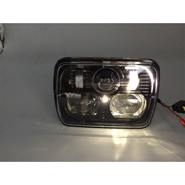 7 Inch 7X5 Led Square Headlight (PC) for Jeep Wrangler JK