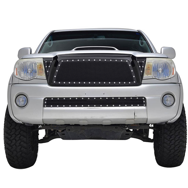 05-11 Toyota Tacoma Evolution Stainless Steel Wire Mesh Packaged Grille Black for Toyota Tacoma