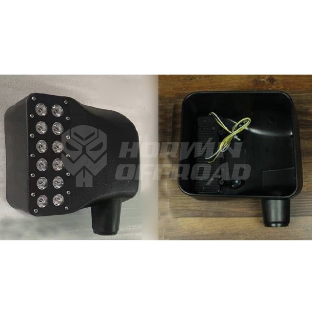 Led Side Mirror with Double Row Turning Signal Light for Jeep Wrangler JK