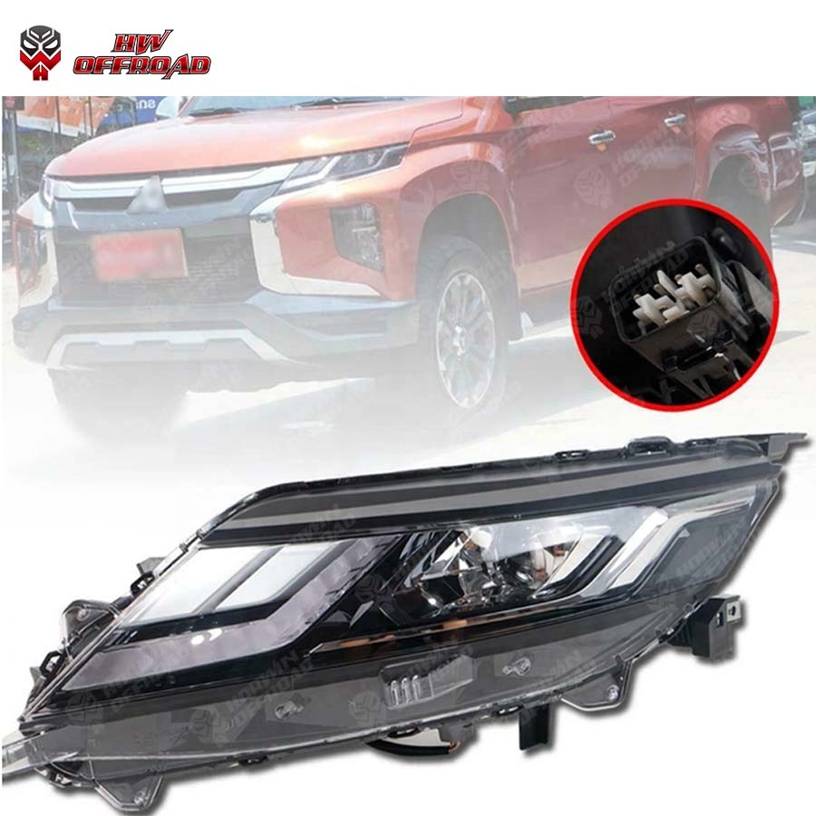 Auto Lights Replacement LED Headlight Car Front Lamp upgrade to high version For Triton L200 2019+