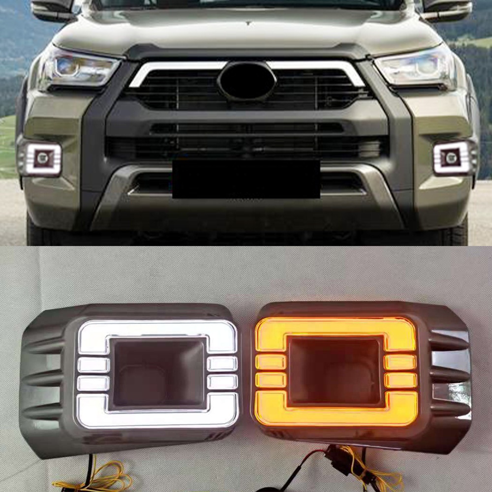 HW 4X4 Pickup Car Accessories DRL Day Running Lights For Hilux Revo 2021