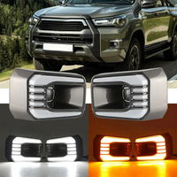 4WD Offroad Parts Fog Lamp Cover with DRL for Toyota Hilux Rocco 2021-2023