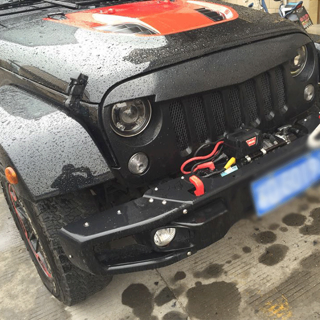V-shape Grille-Matte Finishing (ABS) with mesh for Jeep Wrangler JK