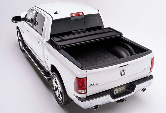 Soft Tri-fold Tonneau Bed Cover for Toyota Tundra 07-18 6.5'' Truck Bed