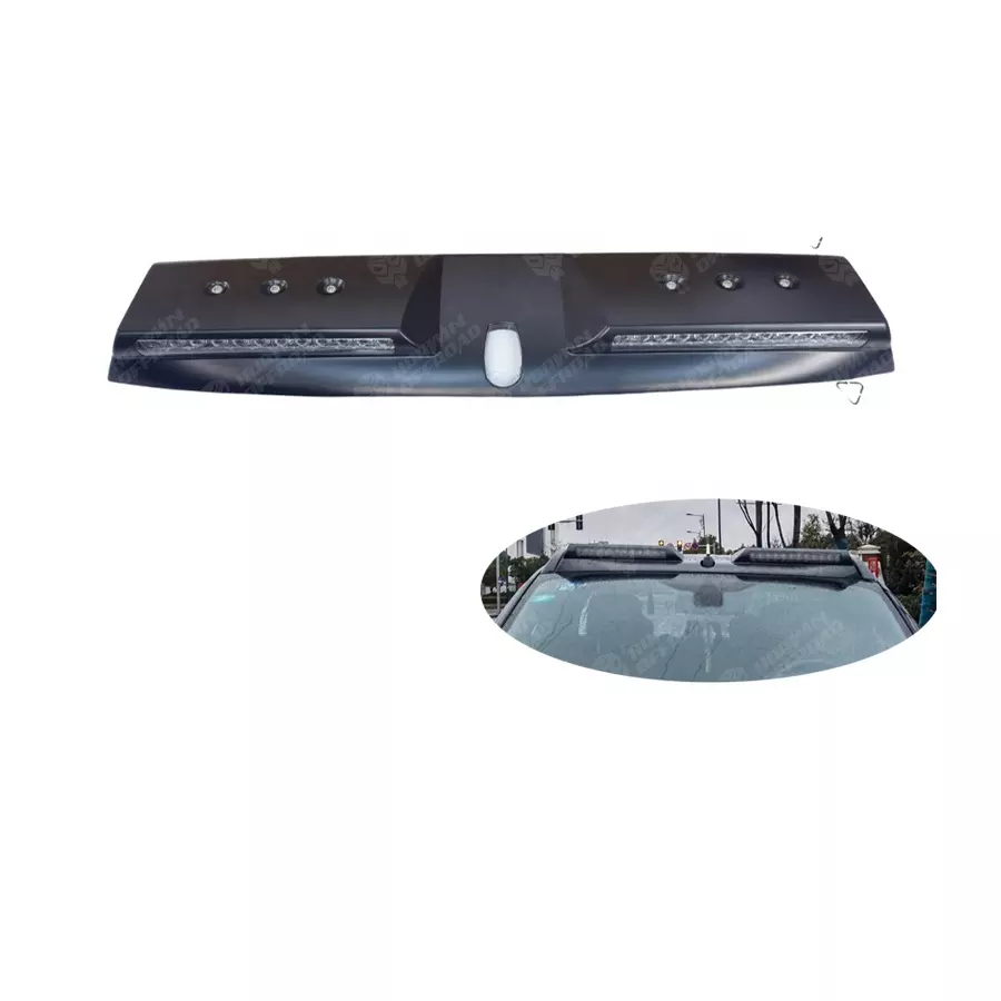 ABS Black Auto Exterior Accessories Front Spoiler with leds Roof Light Top Lamp For Ranger 2012-2021 T6 T7 T8