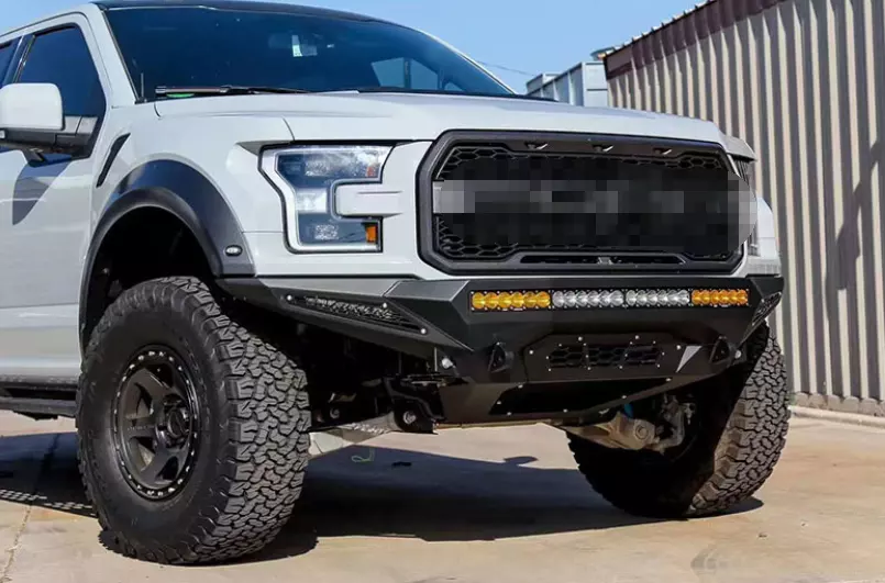 15-20 Steel Bumper for F150 Bumper with Led Light Bar Pickup Truck Offroad Auto Parts