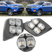 4x4 Offroad Accessories Parts DRL LED Fog Lights Foglamp For HILUX REVO 2016-2020