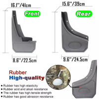 Exterior Accessories 4PCS Mud Flaps Mud Guards Fender for Defender 2020 2021