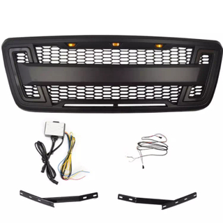 Car Grille with LED DRL Offroad 4x4 Pickup car exterior accessories Front Grill For F150 2004 - 2008