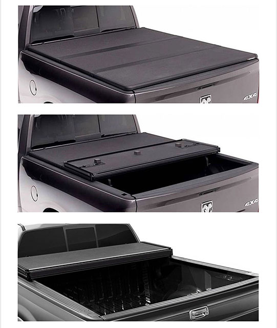  05-18 Toyota TACOMA 5ft 6ft Short Bed Hard Solid Trifold Tonneau Cover