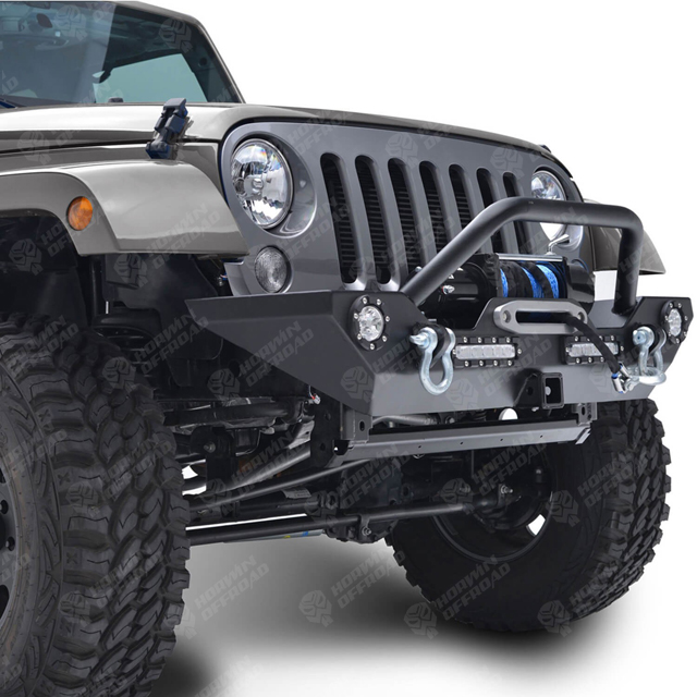 Front Bumper with LED Lights for Jeep Wrangler JK