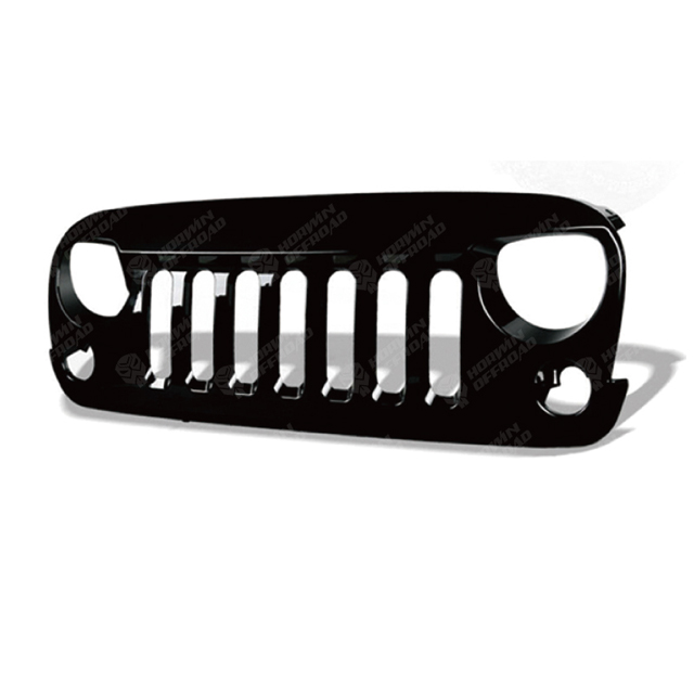 V-shape Grille-Gloss Finishing (ABS) With/Without Mesh For Jeep Wrangler JK