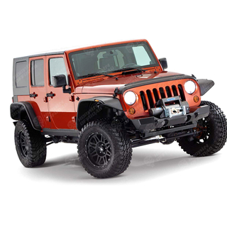 Jeep JK Wrangler Flat Style Fender Flare Front And Rear